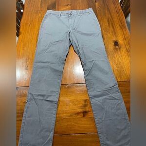 Bonobos Men's Slate‎ Grey Business Casual Cotton Chino Pants Size 32 X 34